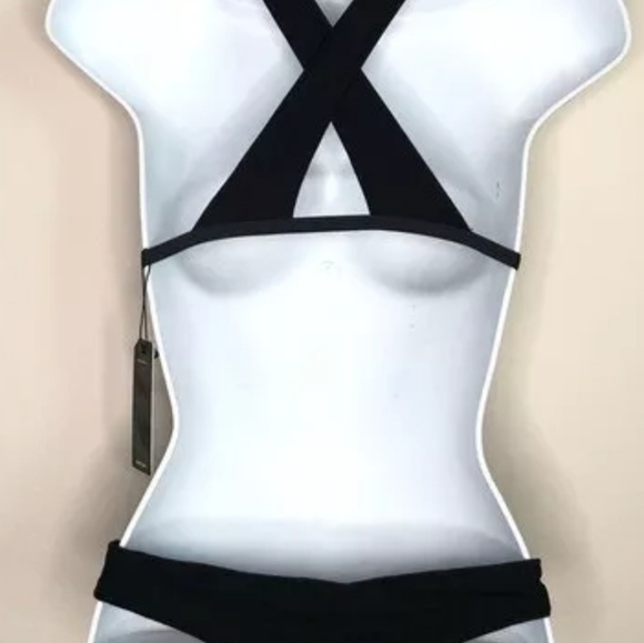 Tavik size small minimal coverage bikini set NWT black - Picture 3 of 9